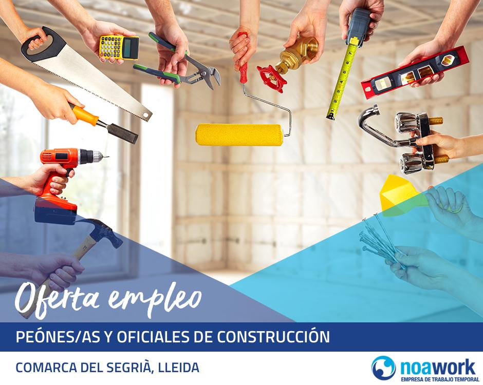 Peónes/as y oficiales de construcción