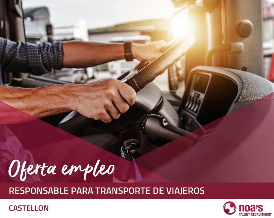 Responsable para transporte de viajeros