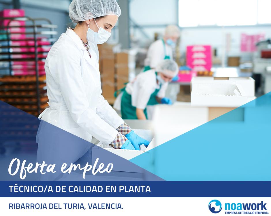 Técnico/a de calidad en planta