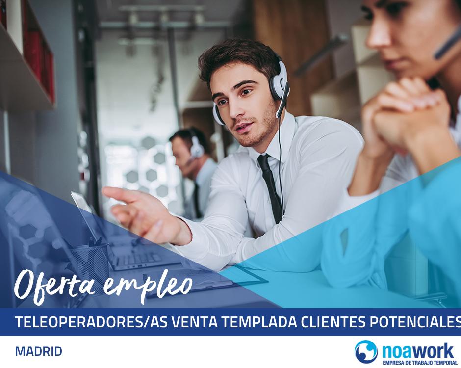 Teleoperadores/as venta templada clientes potenciales - contrato indefinido -