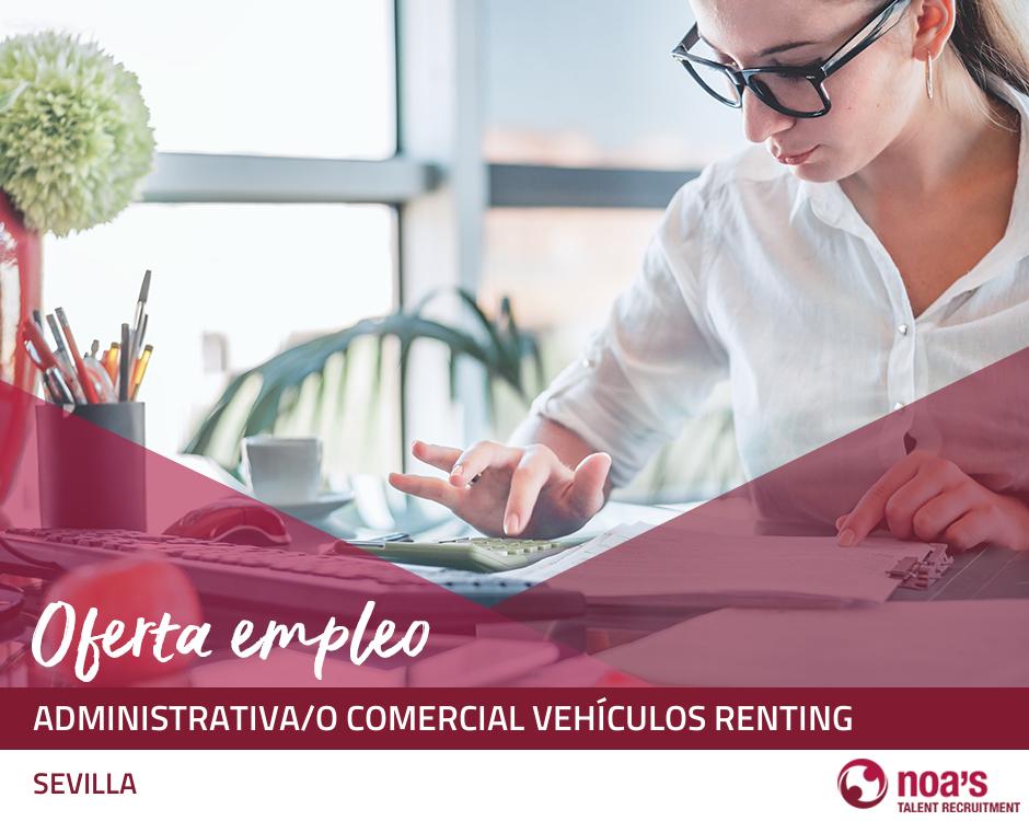 Administrativa/o comercial vehículos renting