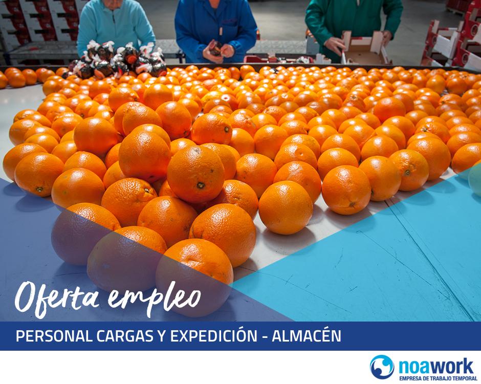 Personal cargas y expedición - almacén 