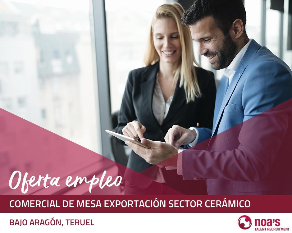 Comercial de mesa exportación sector cerámico