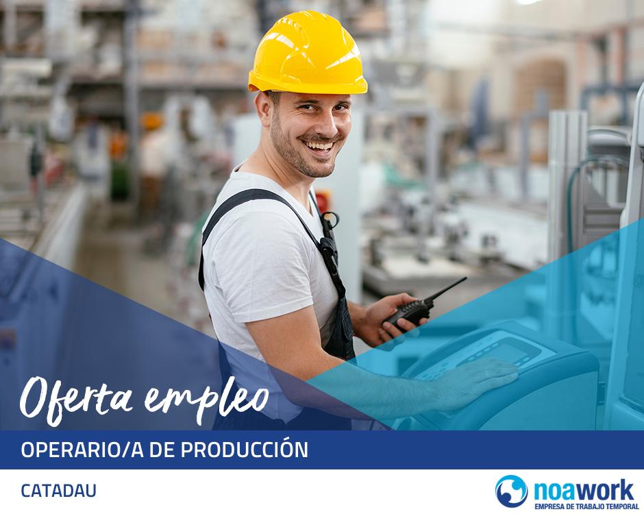 ETT CATADAU Operario/a de producción