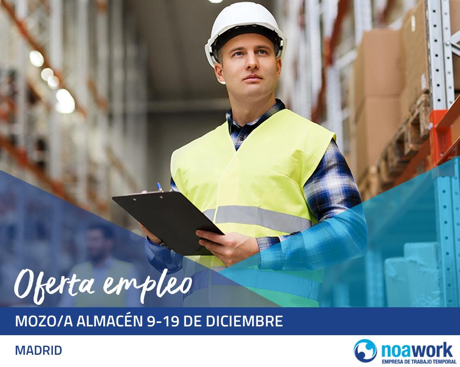 ETT MADRID Mozo/a almacén 9-19 de diciembre