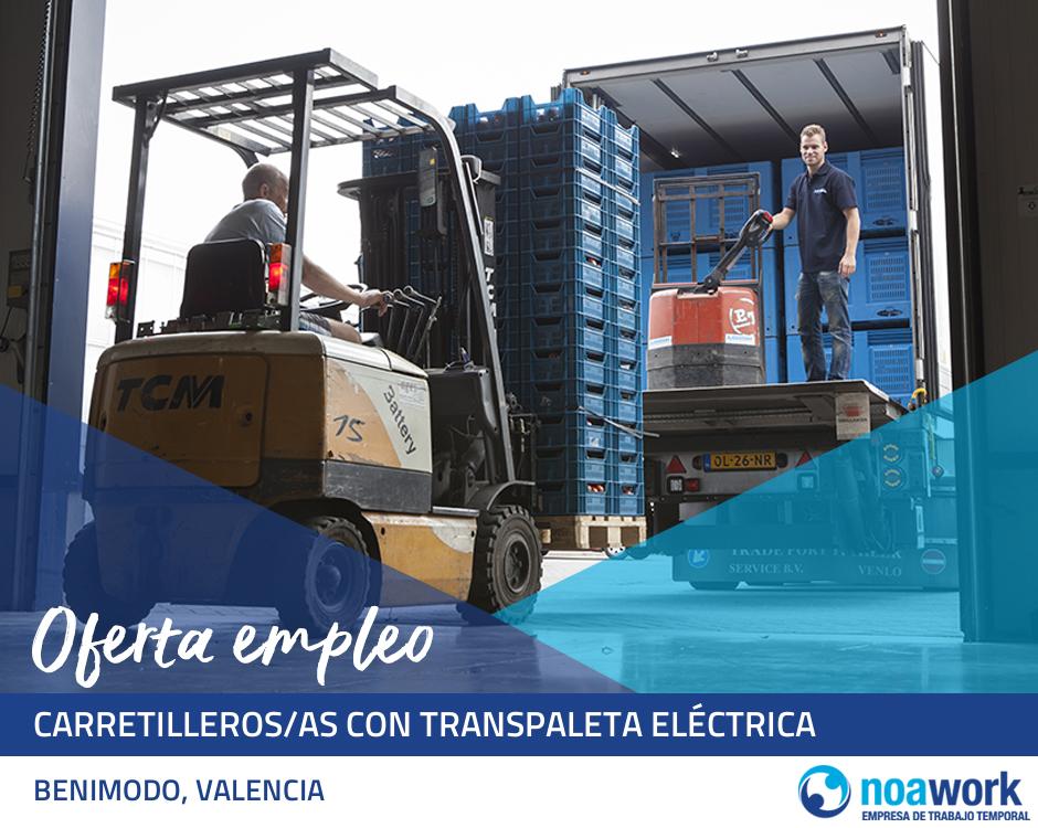 ETT BENIMODO, VALENCIA Carretilleros/as con transpaleta eléctrica