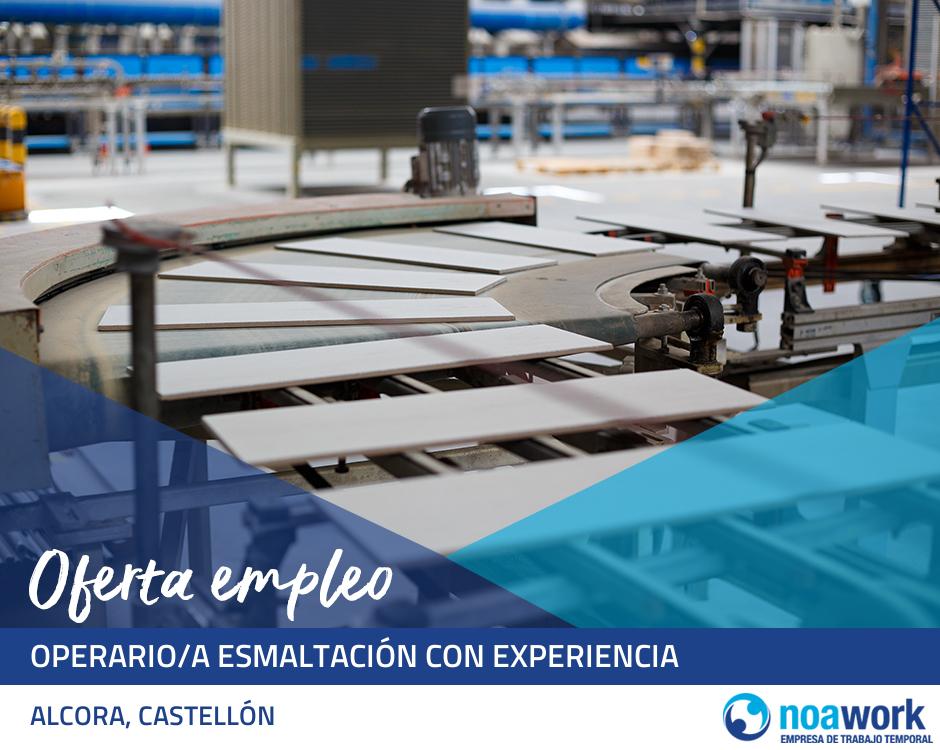 Operario/a esmaltación con experiencia