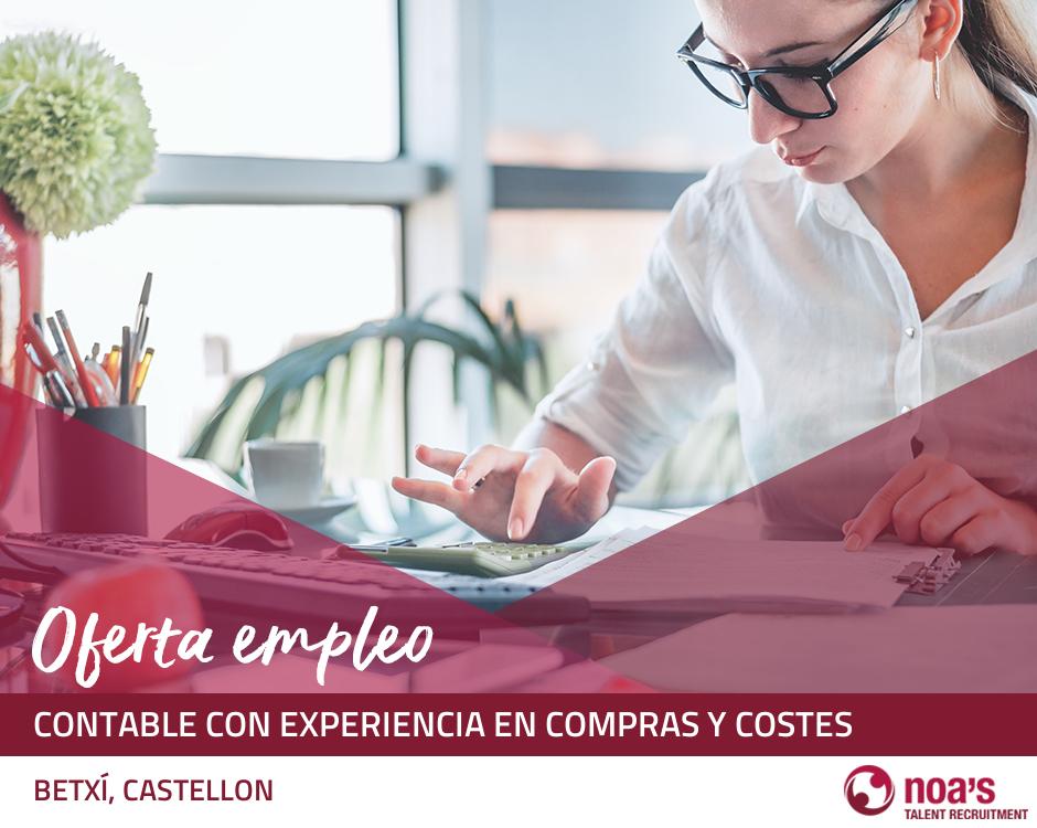 ETT BETXÍ, CASTELLON Contable con experiencia en compras y costes