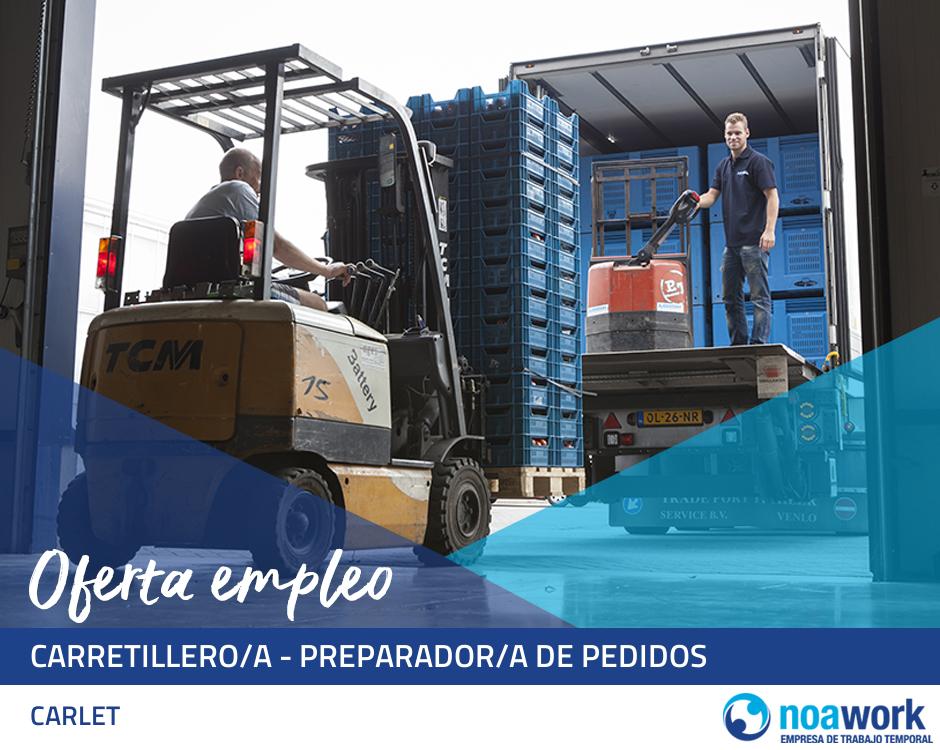 ETT CARLET Carretillero/a - preparador/a de pedidos