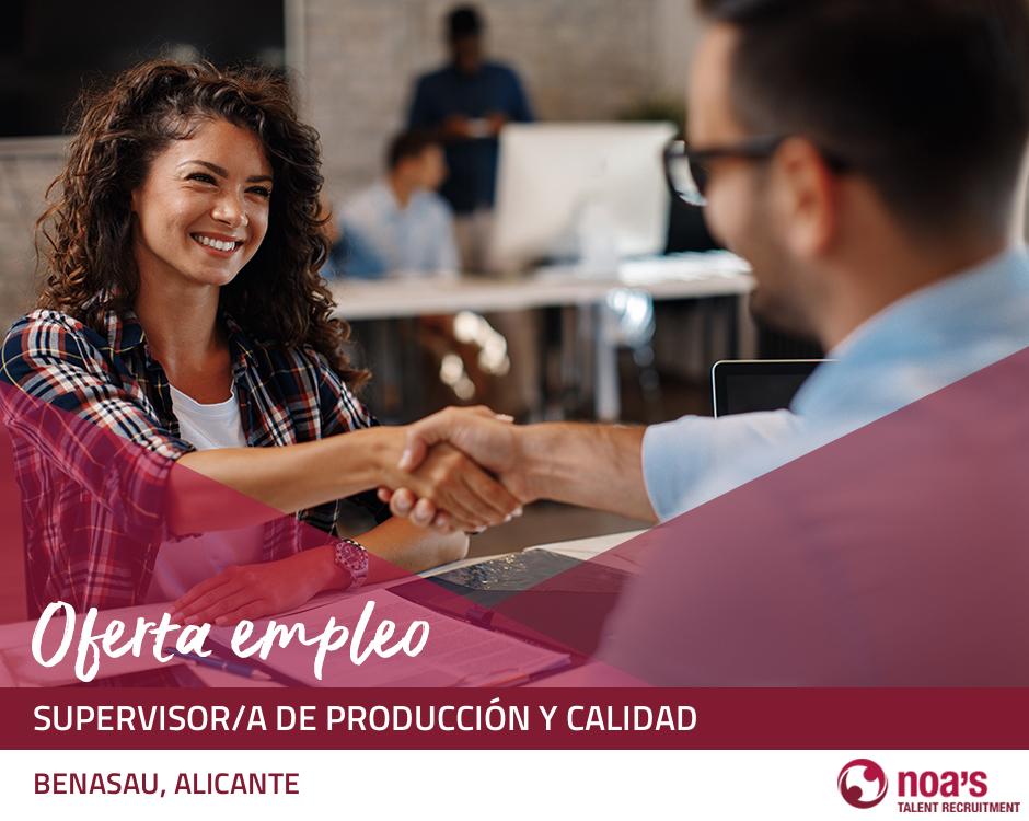 Supervisor/a de producción y calidad